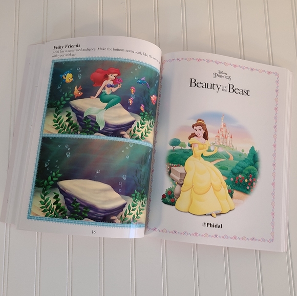 Disney Princess Reusable Sticker Activity Book Treasury - 6 books in 1 by Phidal - Picture 7 of 16